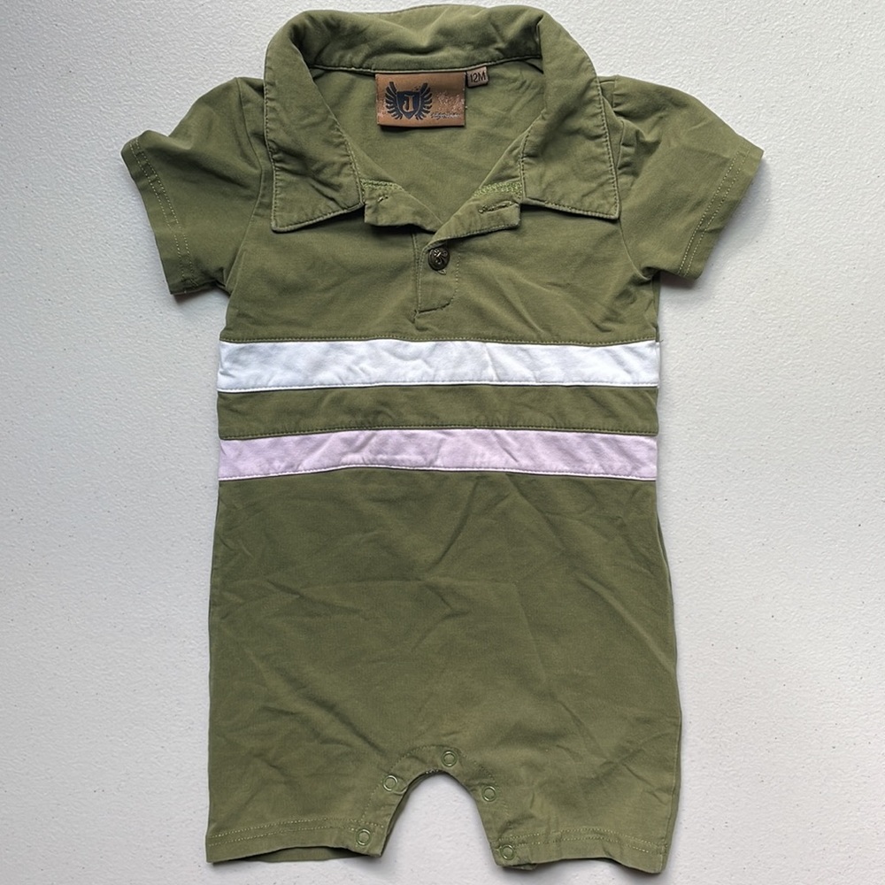 Green Romper - 12 months